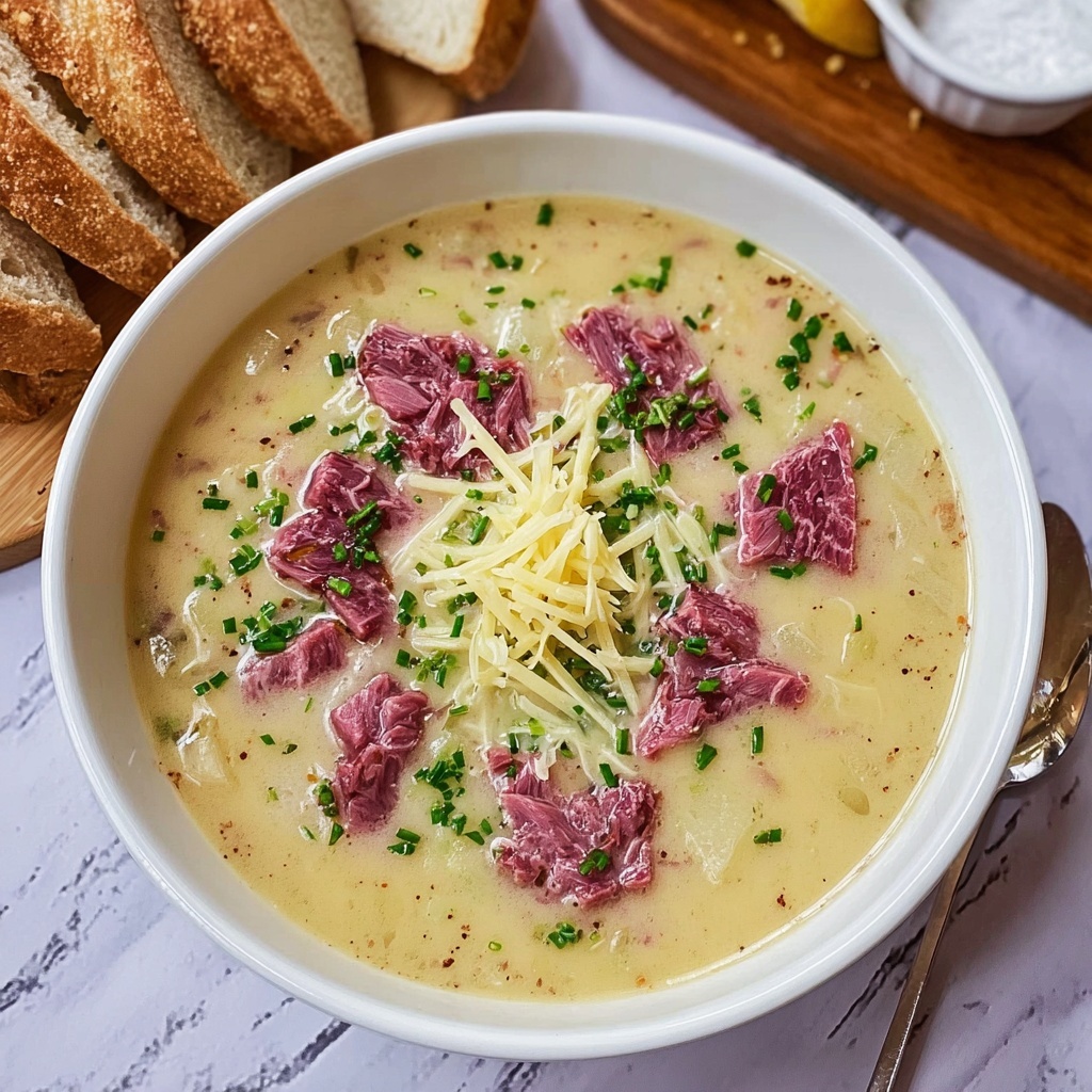Easy Creamy Reuben Soup Recipe - Recipe Image