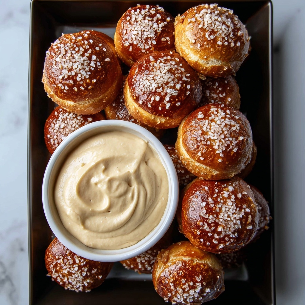 Soft Pretzel Bites with Cheddar Cheese Dip Recipe - Recipe Image