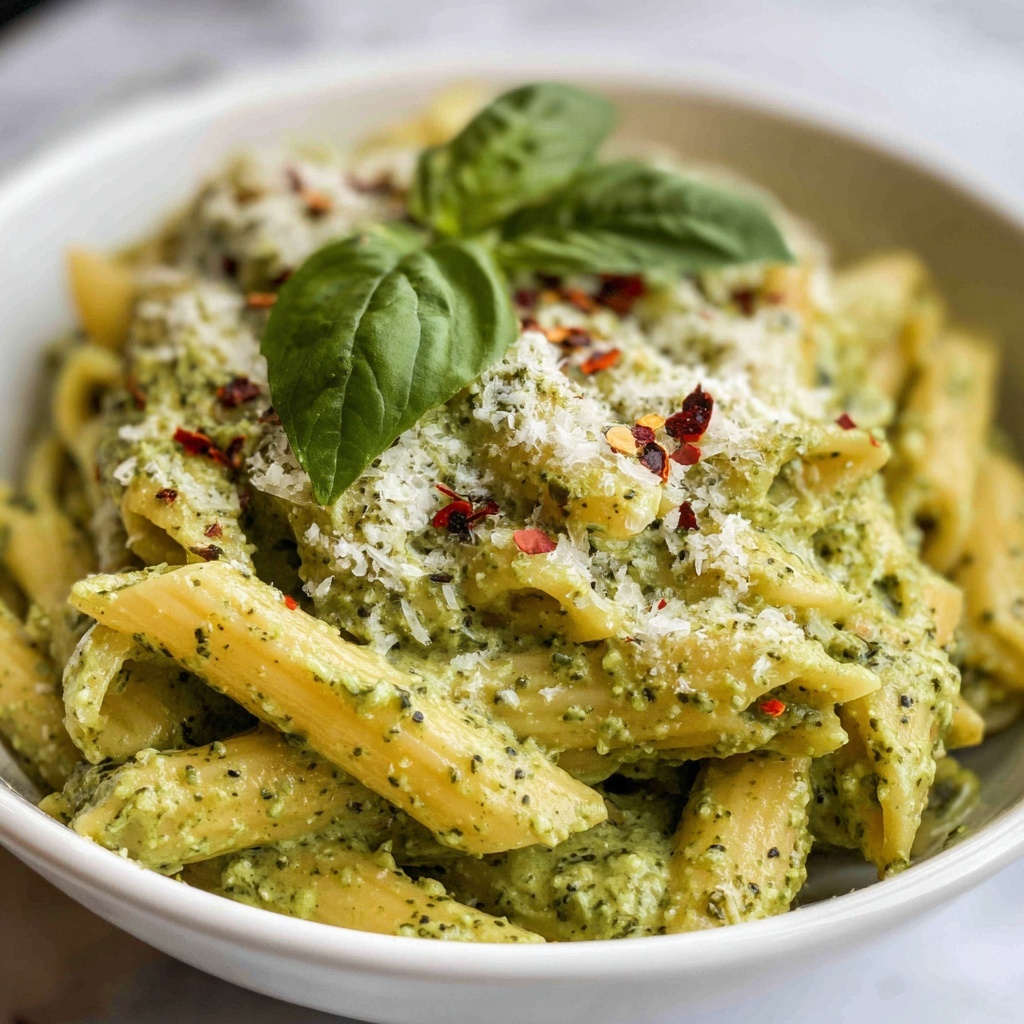 Avocado Pesto Pasta Recipe - Recipe Image