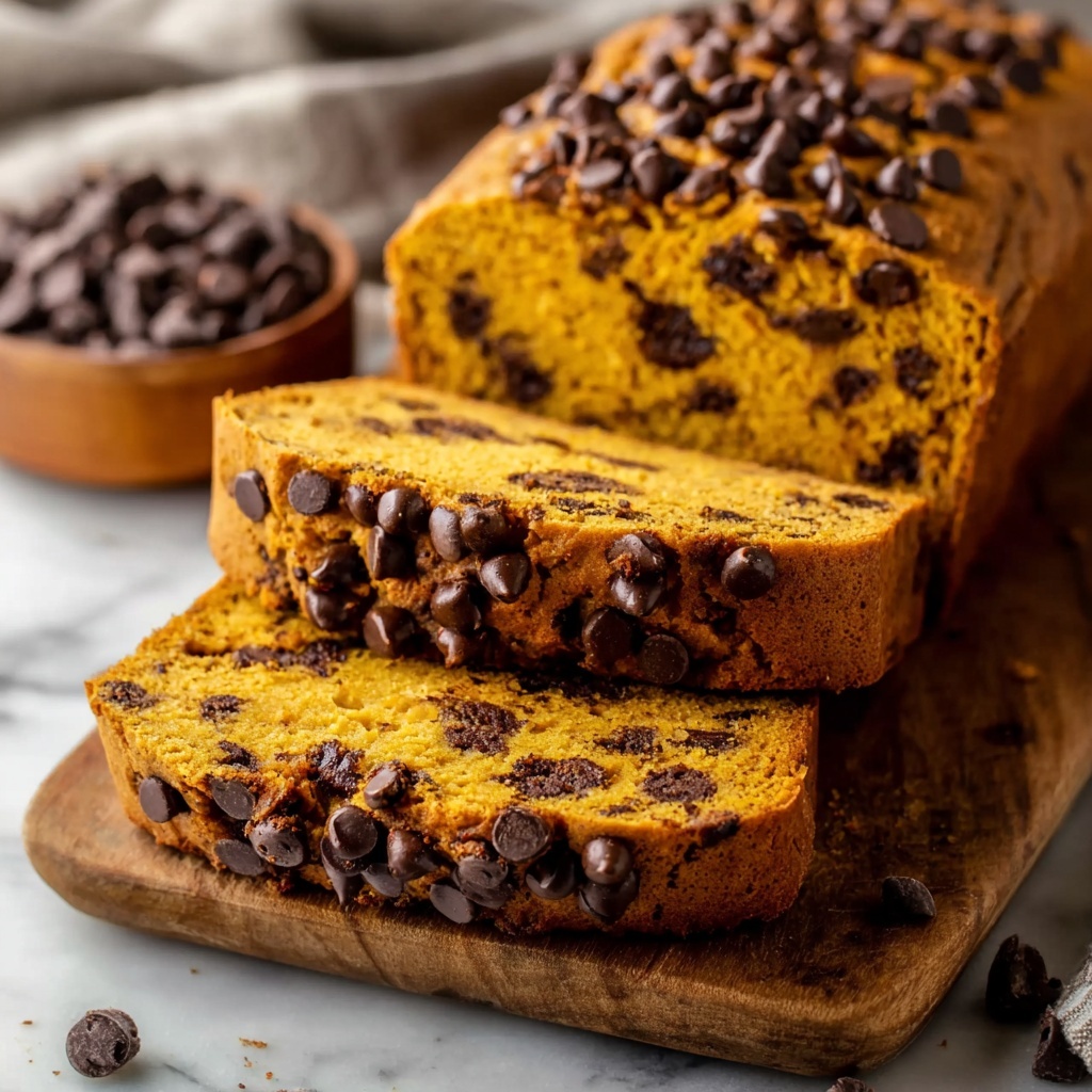 Pumpkin Chocolate Chip Bread Recipe - Recipe Image
