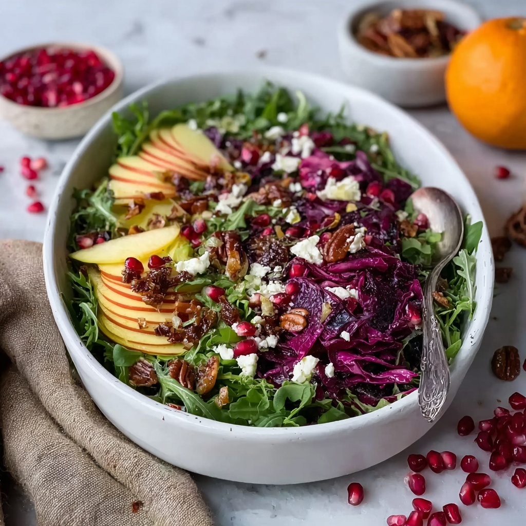Winter Salad with Tangy Homemade Vinaigrette Recipe - Recipe Image