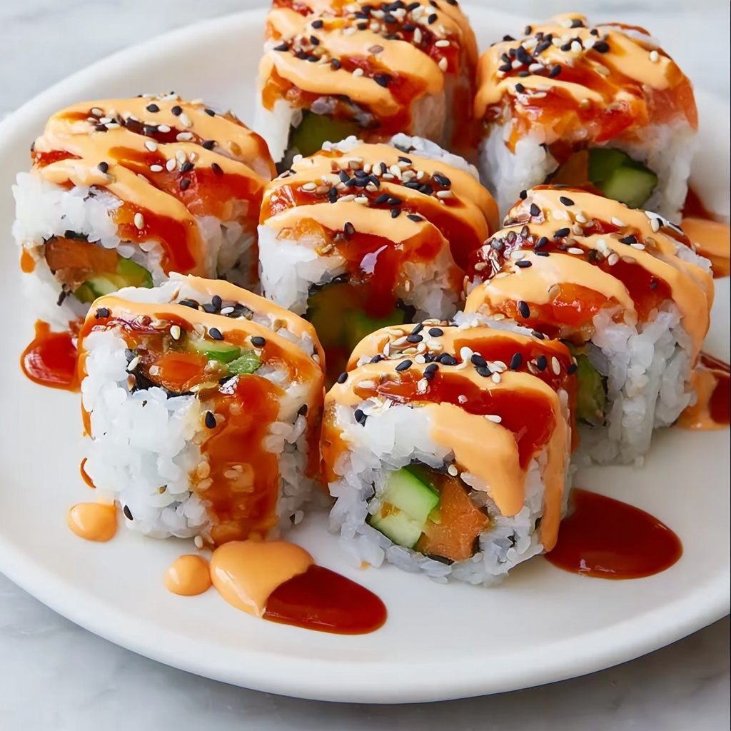 Spicy Salmon Sushi Roll-Ups: An Incredible 5-Ingredient Recipe - Recipe Image