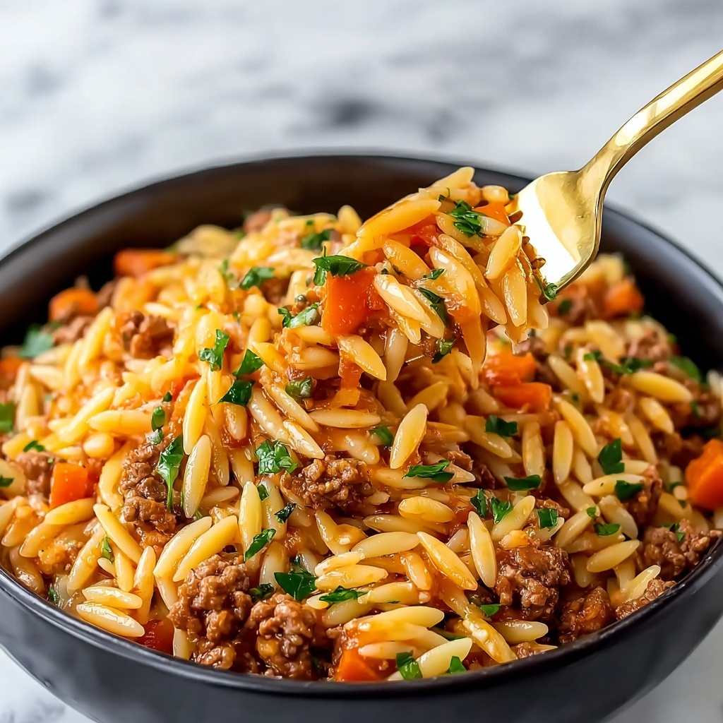 One-Pot Orzo Bolognese Recipe - Recipe Image