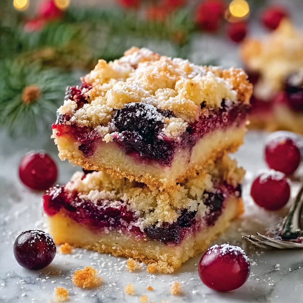Christmas Cherry Bars Recipe - Recipe Image
