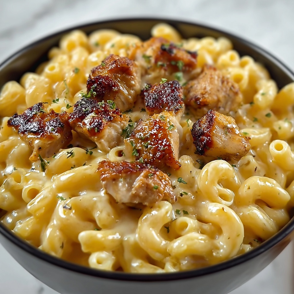 Honey Pepper Chicken Mac and Cheese Recipe - Recipe Image