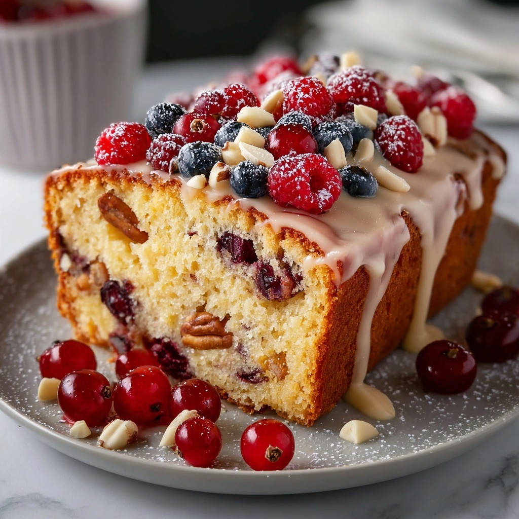 Bakewell Loaf Cake Recipe - Recipe Image