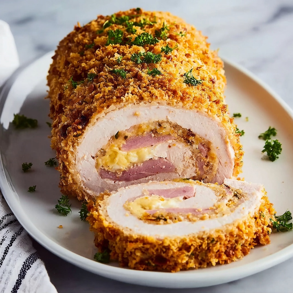 Chicken Cordon Bleu Meatloaf Recipe - Recipe Image