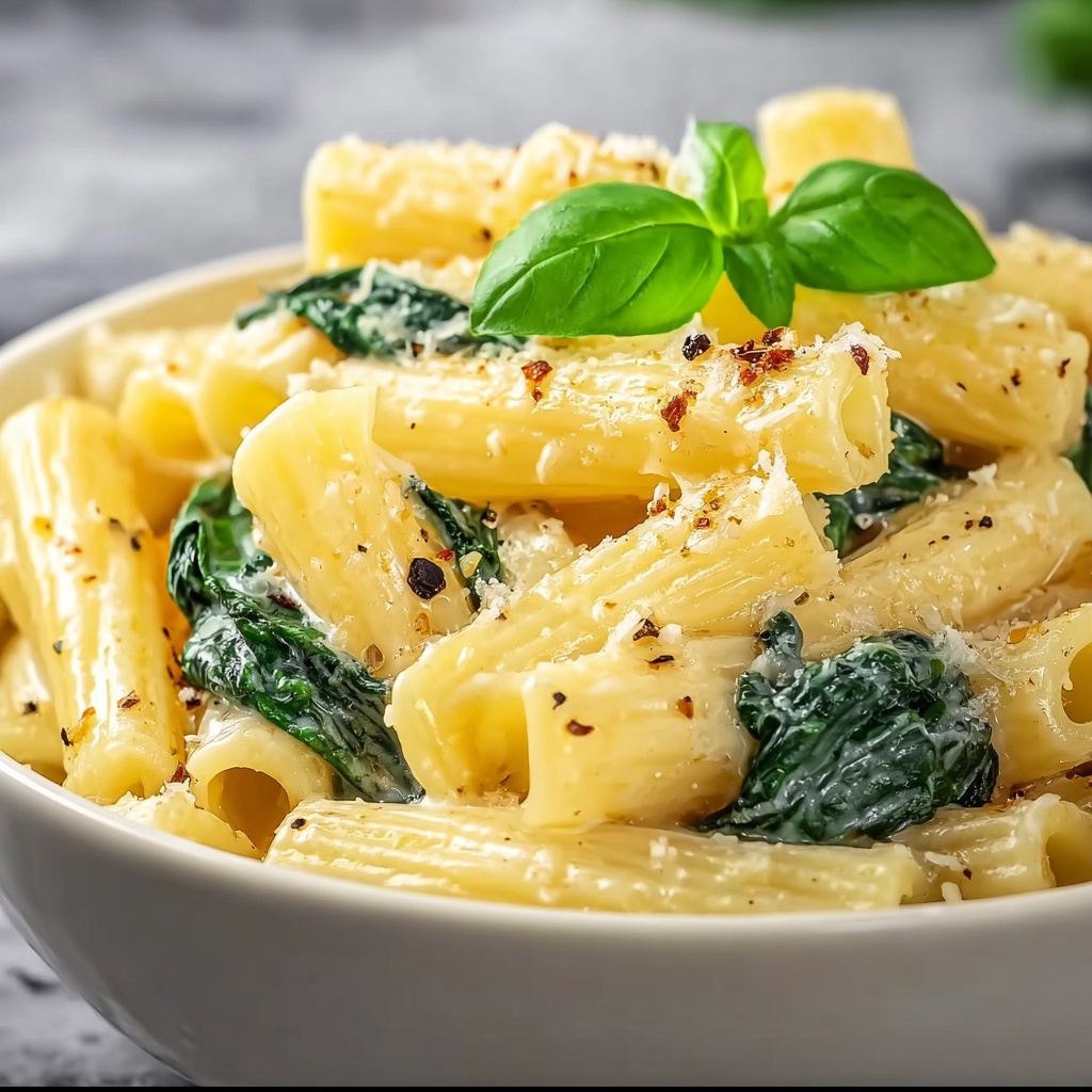Lemon Ricotta Pasta with Spinach Recipe - Recipe Image