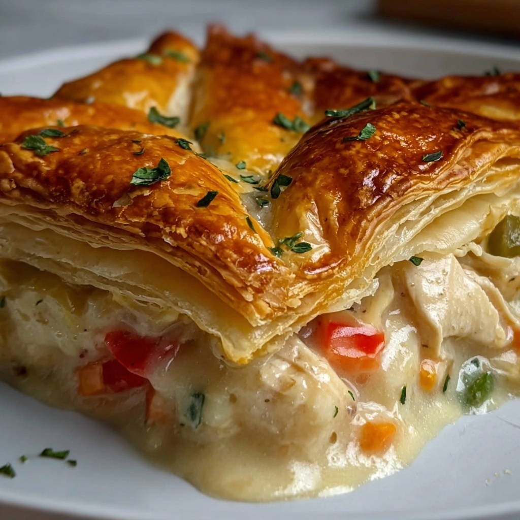 Chicken Pot Pie Crescent Braid Recipe - Recipe Image