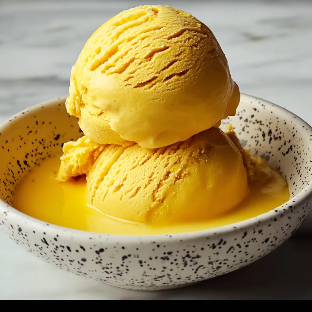 Creamy Mango Ice Cream Recipe - Recipe Image