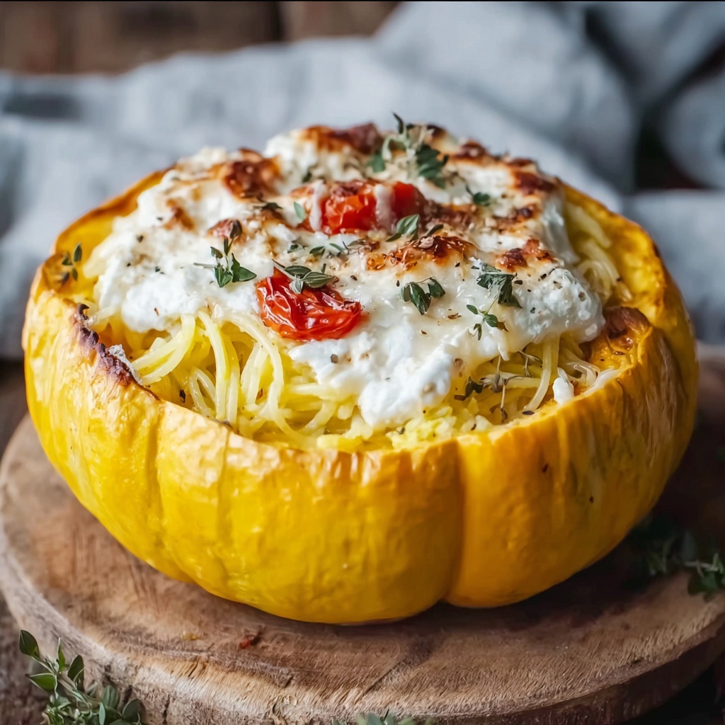 Baked Boursin Spaghetti Squash Recipe - Recipe Image