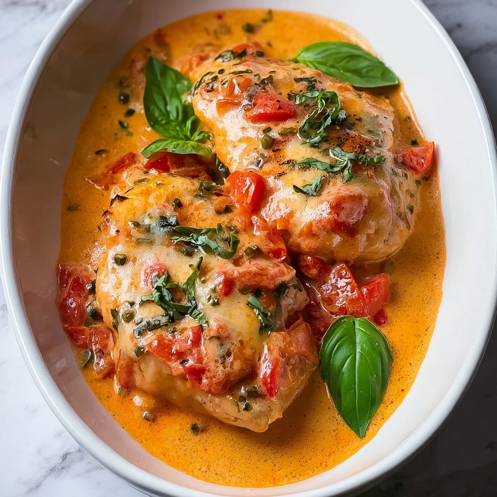 Slow Cooker Creamy Tomato Basil Chicken Recipe - Recipe Image