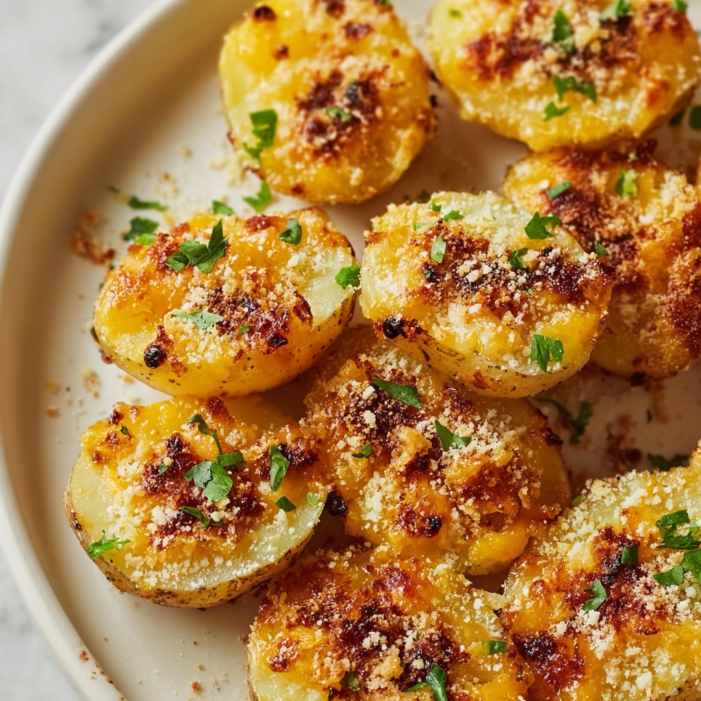 Crispy Parmesan Garlic Potatoes Recipe - Recipe Image
