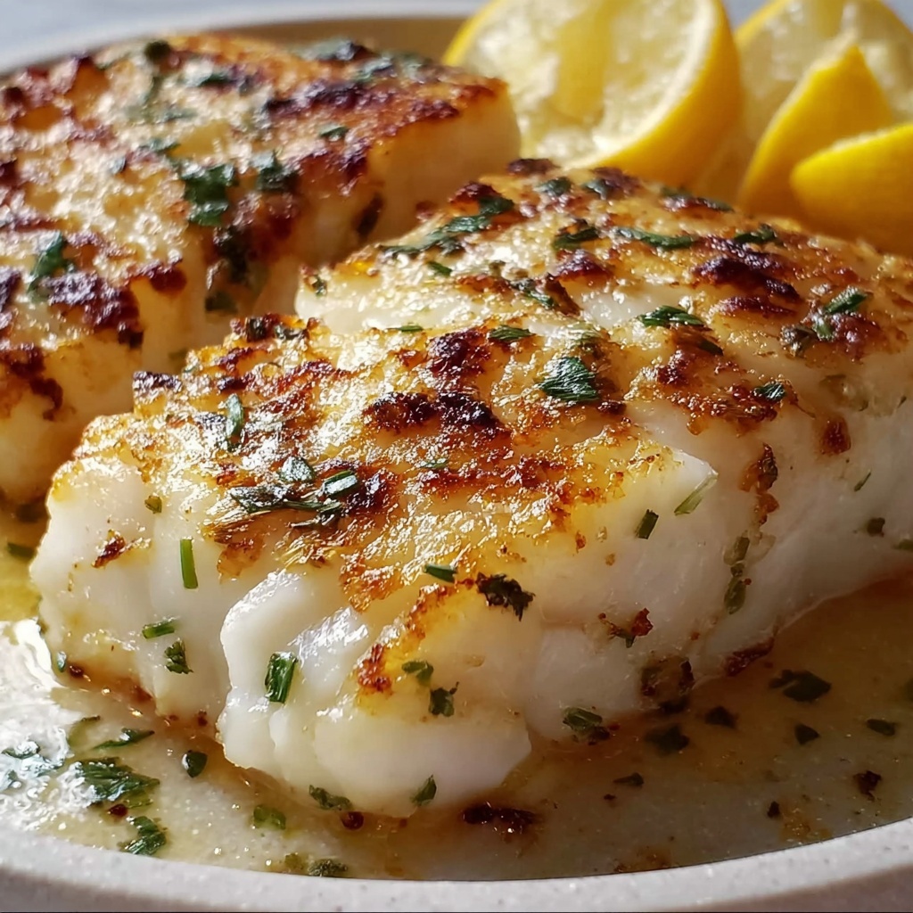 Lemon Butter Baked Cod Recipe - Recipe Image