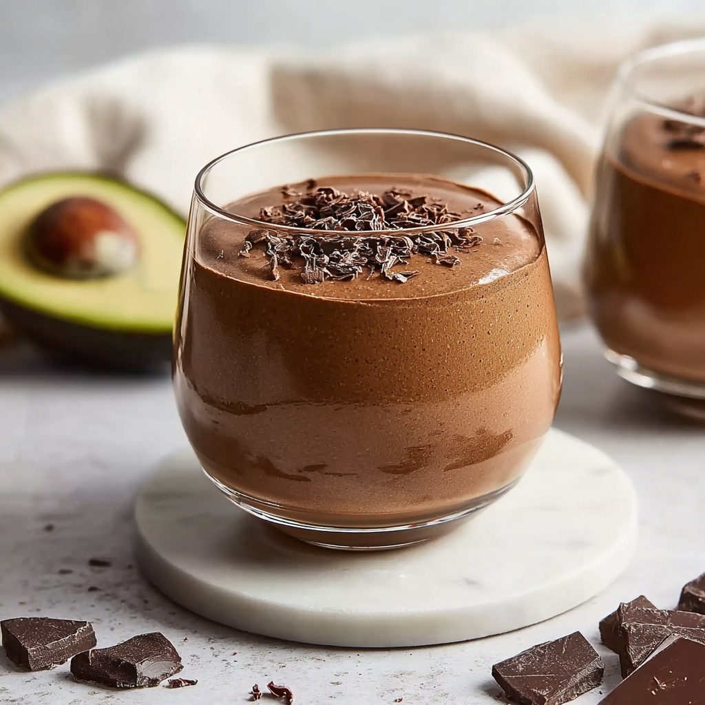 Avocado Chocolate Peanut Butter Smoothie Recipe - Recipe Image