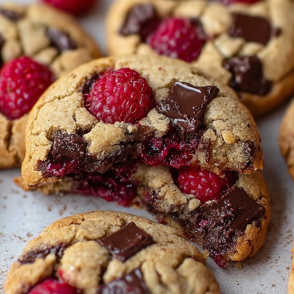 Raspberry Chocolate Chunk Cookies Recipe - Recipe Image