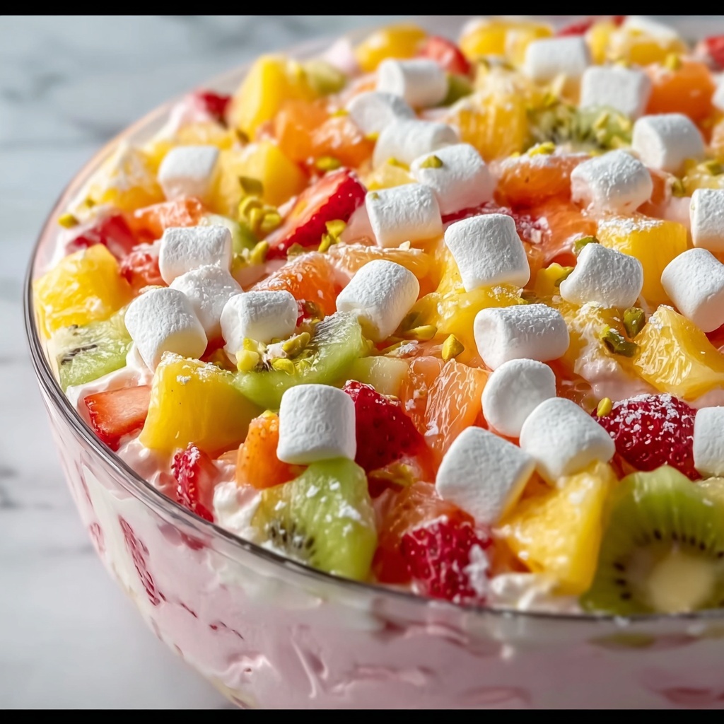 Easter Cheesecake Fruit Fluff Recipe - Recipe Image