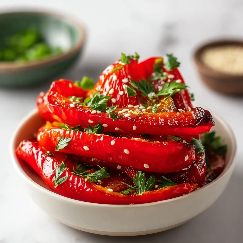 Piedmontese Roasted Peppers with Garlic and Parsley Recipe - Recipe Image