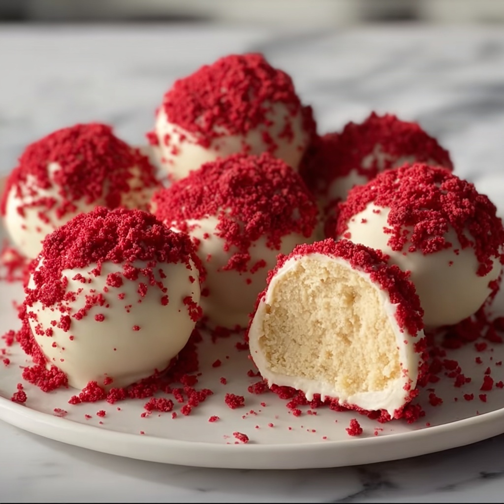 Red Velvet Cheesecake Balls Recipe - Recipe Image