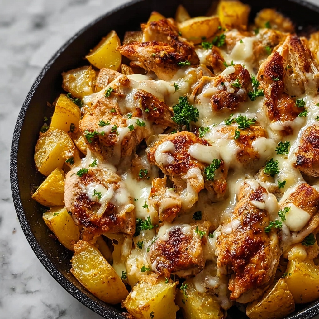 Garlic Parmesan Chicken and Potatoes (One-Pan Dinner) Recipe - Recipe Image