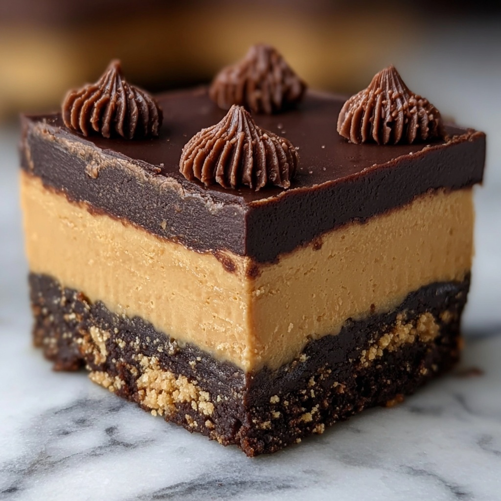 Chocolate Peanut Butter Dream Bars Recipe - Recipe Image