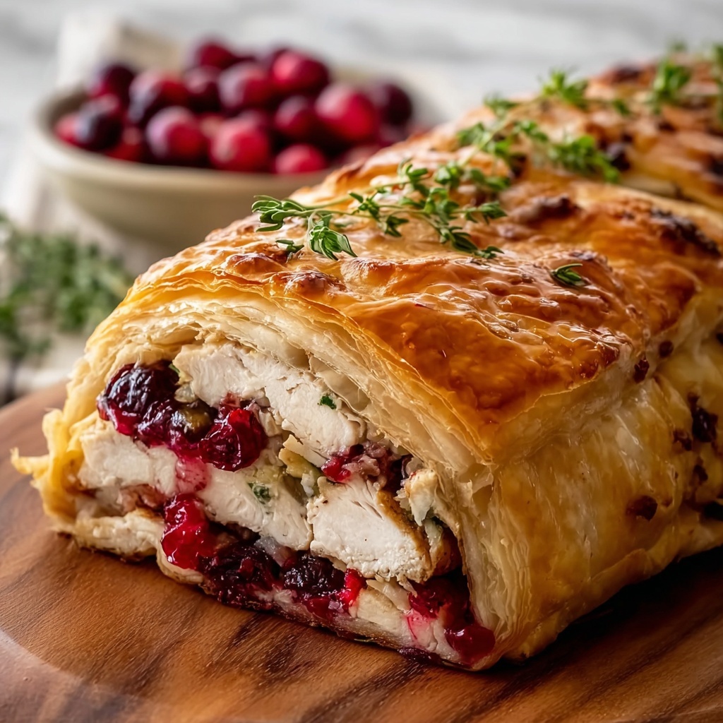 Cranberry Hazelnut Turkey Wellington Recipe - Recipe Image