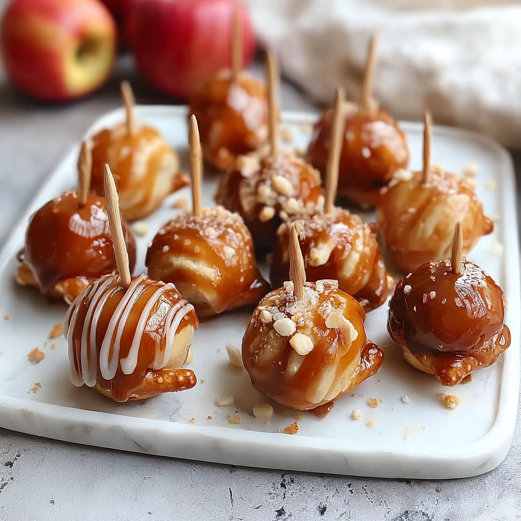 Caramel Apple Pretzel Bites Recipe - Recipe Image