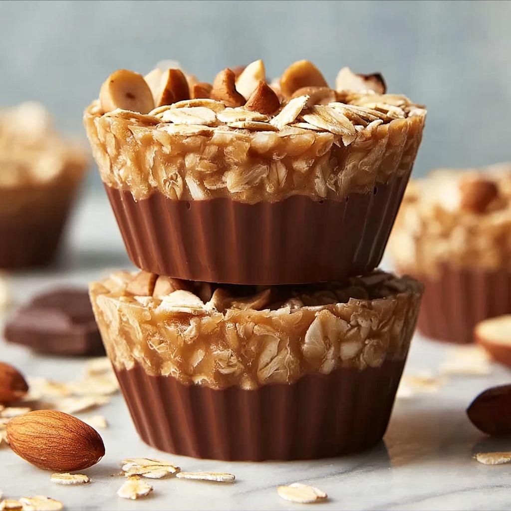 No-Bake Peanut Butter Granola Cups Recipe - Recipe Image