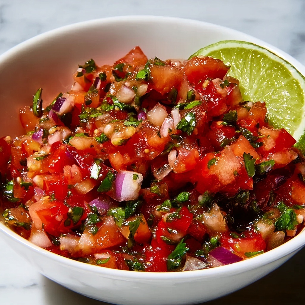 Fresh Tomato Salsa with Cilantro and Lime Recipe - Recipe Image