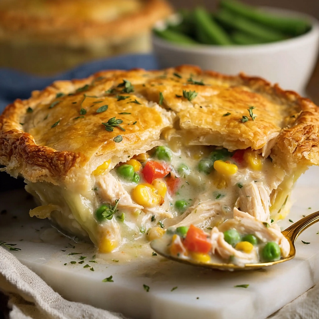Chicken Pot Pie with Biscuits Recipe - Recipe Image