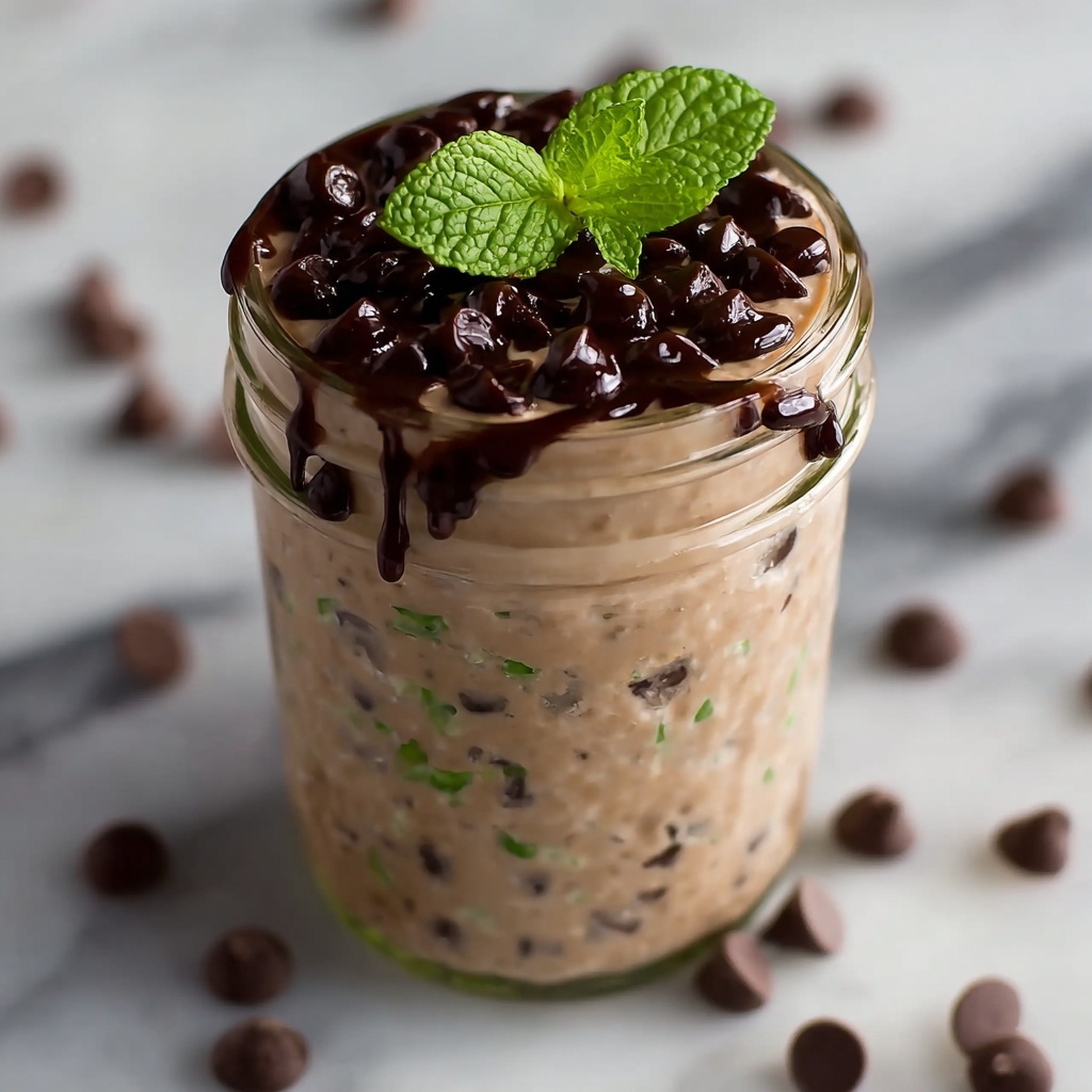 Mint Chocolate Chip Overnight Oats Recipe - Recipe Image