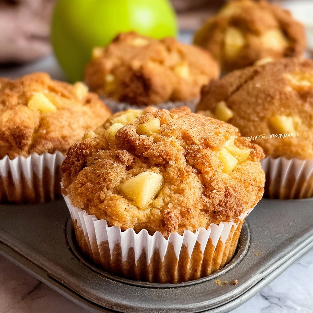 Easy Apple Sour Cream Muffins Recipe - Recipe Image