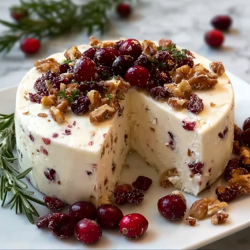 Homemade Vegan Cranberry Cashew Cheese Recipe - Recipe Image