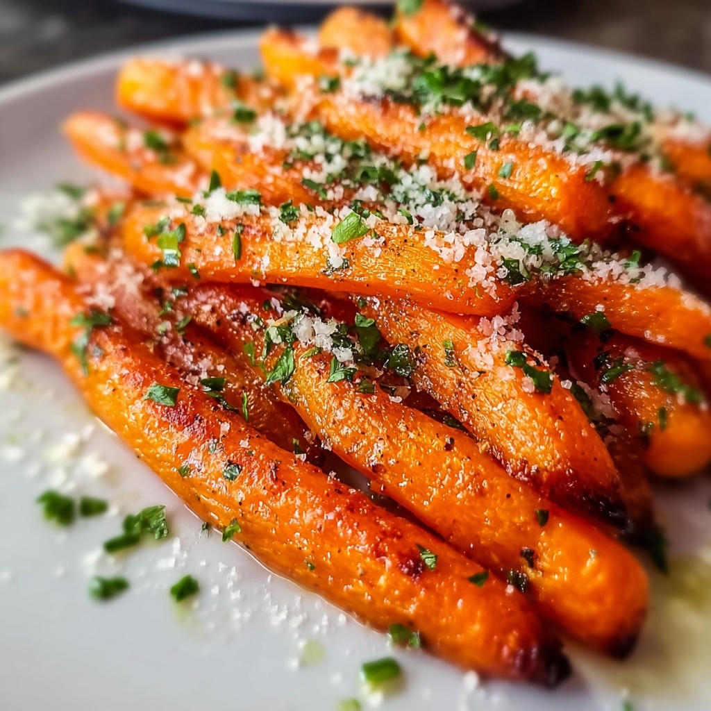 Parmesan Garlic Roasted Carrots Recipe - Recipe Image