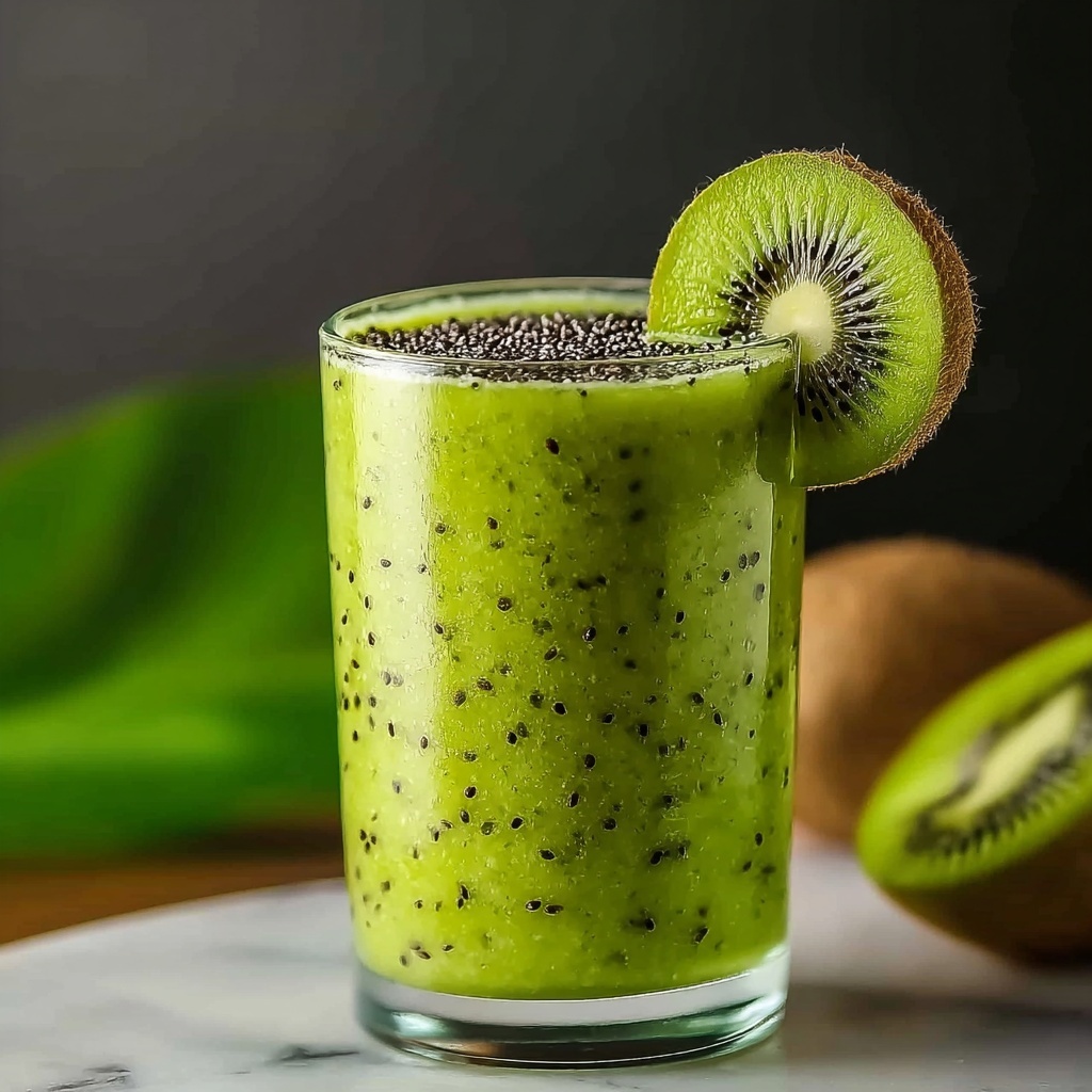 Creamy Kiwi and Banana Smoothie Recipe - Recipe Image
