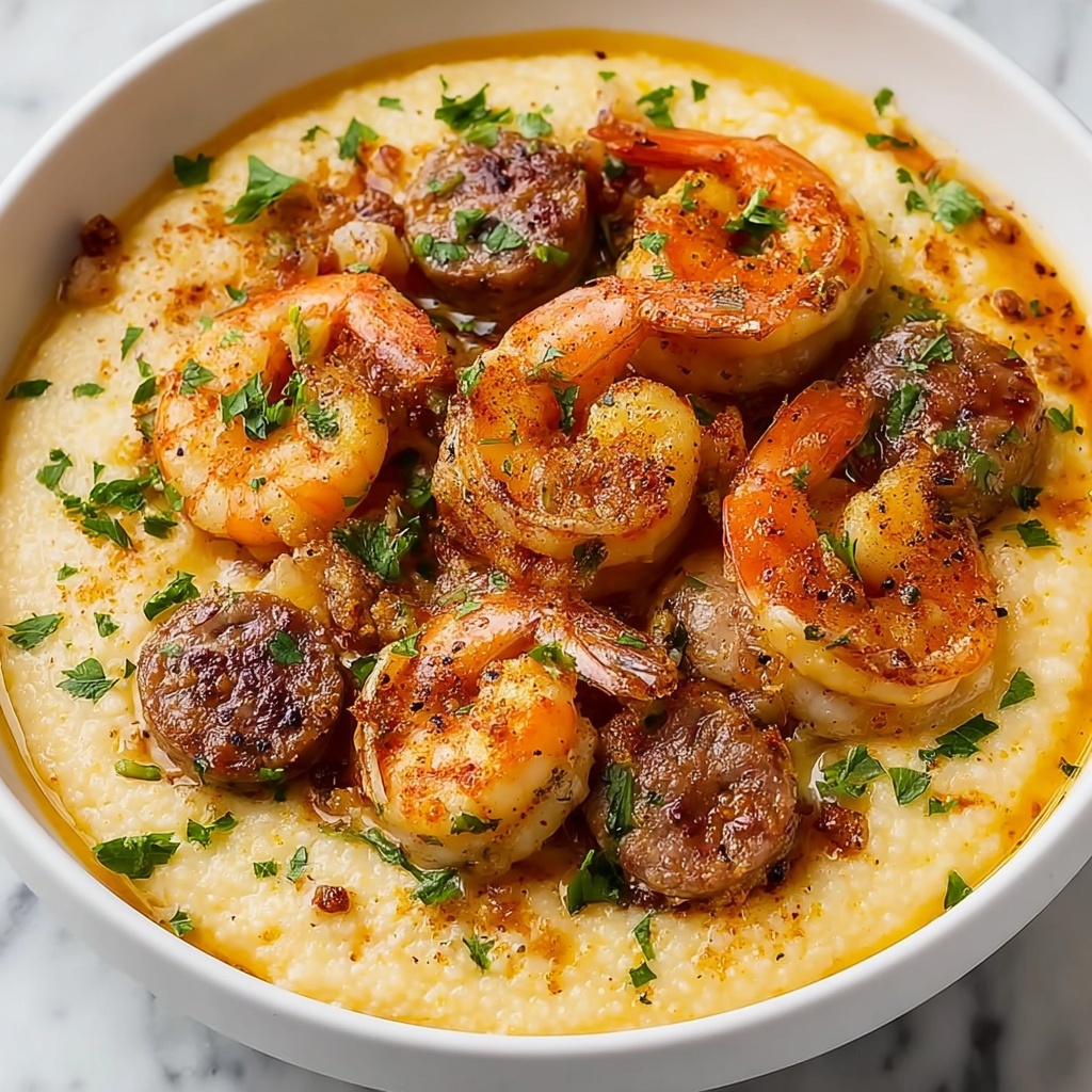 Creamy Lowcountry Shrimp and Grits Recipe - Recipe Image