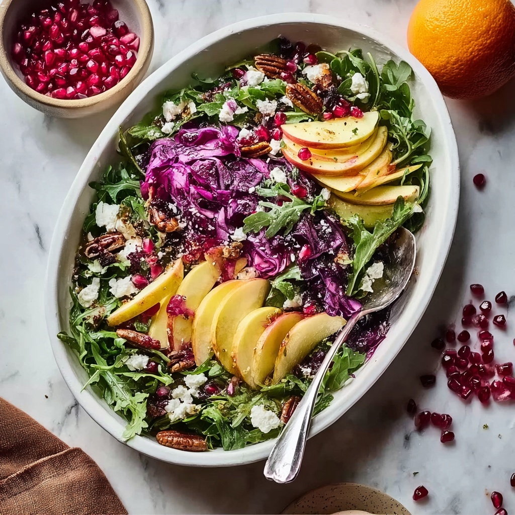 Winter Salad with Tangy Homemade Vinaigrette Recipe - Recipe Image