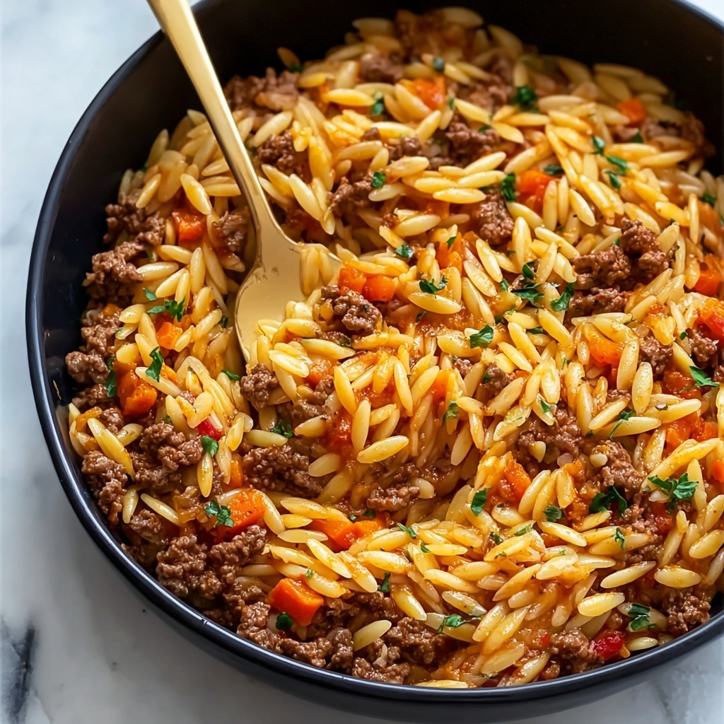 One-Pot Orzo Bolognese Recipe - Recipe Image
