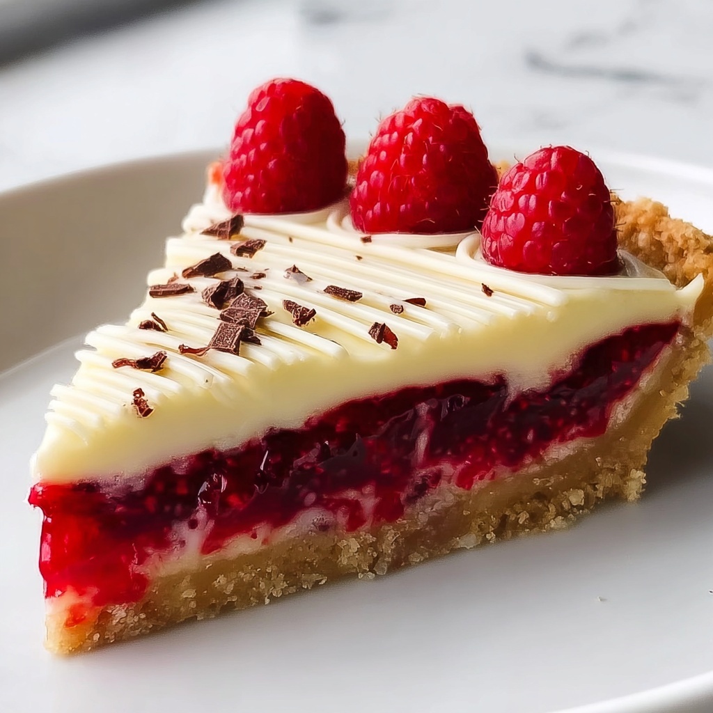 Vegan White Chocolate Raspberry Tart Recipe - Recipe Image
