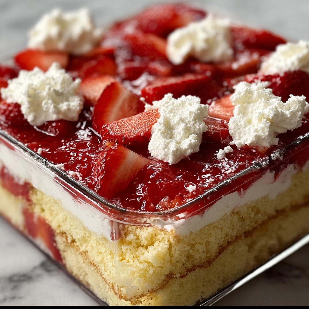 Strawberry Cheesecake Dump Cake Recipe - Recipe Image