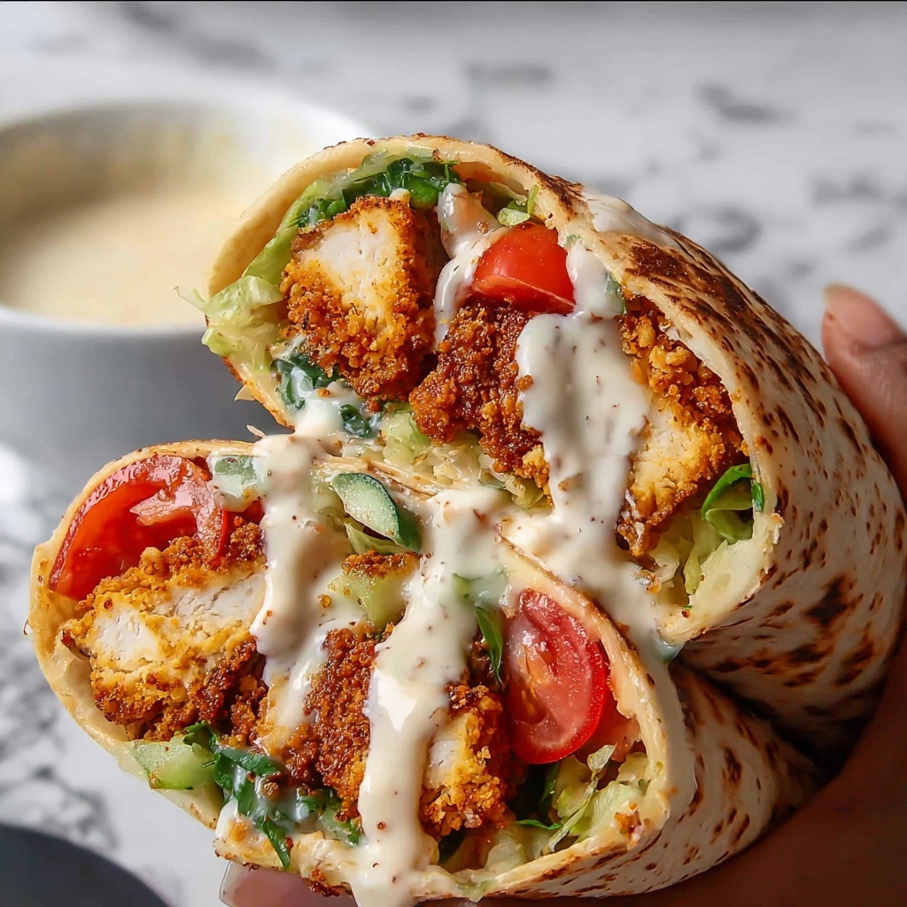 Crispy Chicken Twister Wrap Recipe - Recipe Image