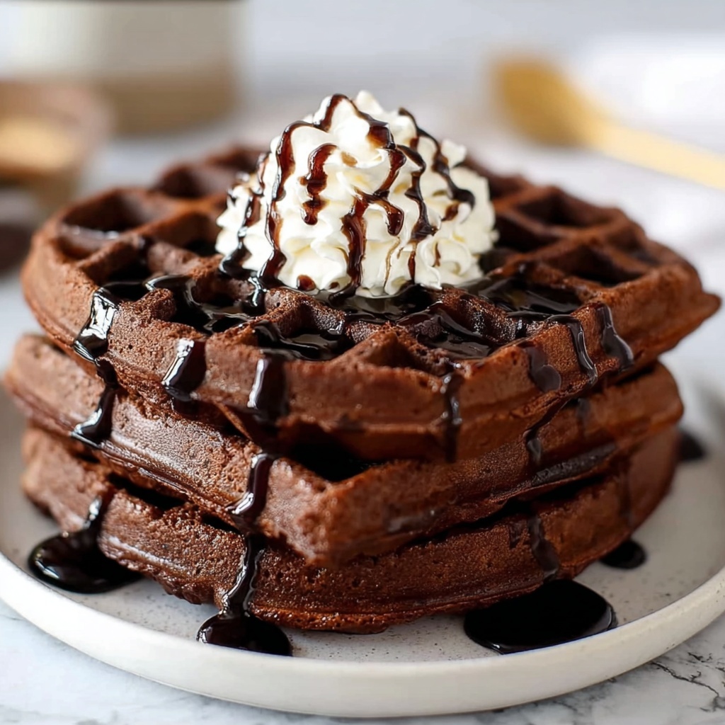 Brownie Waffles: A Guilt-Free, Low-Carb Chocolate Breakfast Recipe - Recipe Image