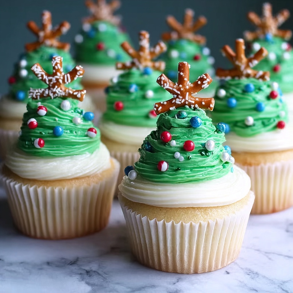 Christmas Tree Cupcakes Recipe - Recipe Image