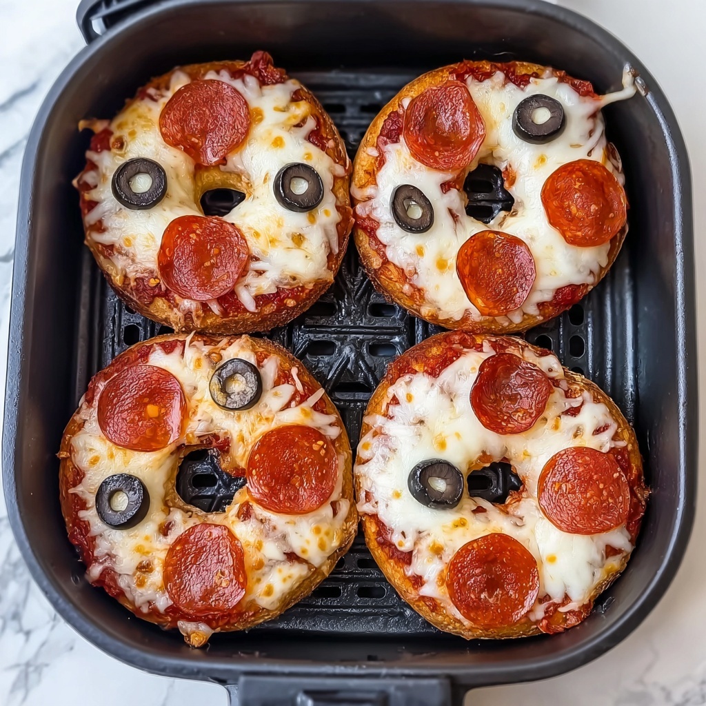 Air Fryer Pizza Bagels Recipe - Recipe Image