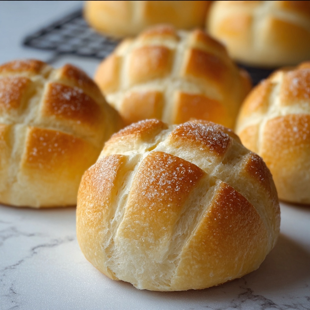 Classic Japanese Melon Pan Recipe - Recipe Image