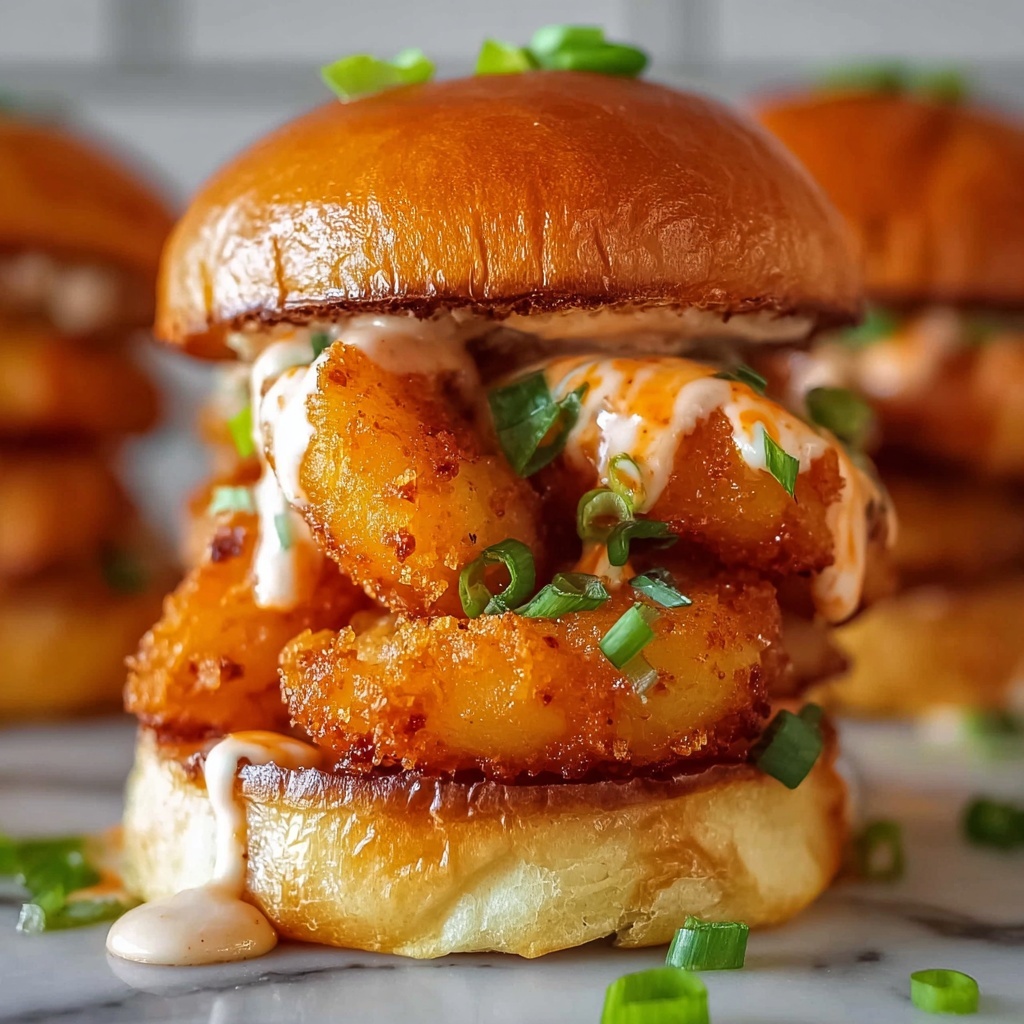 Buffalo Blue Crispy Tot Slider Sandwiches Recipe - Recipe Image