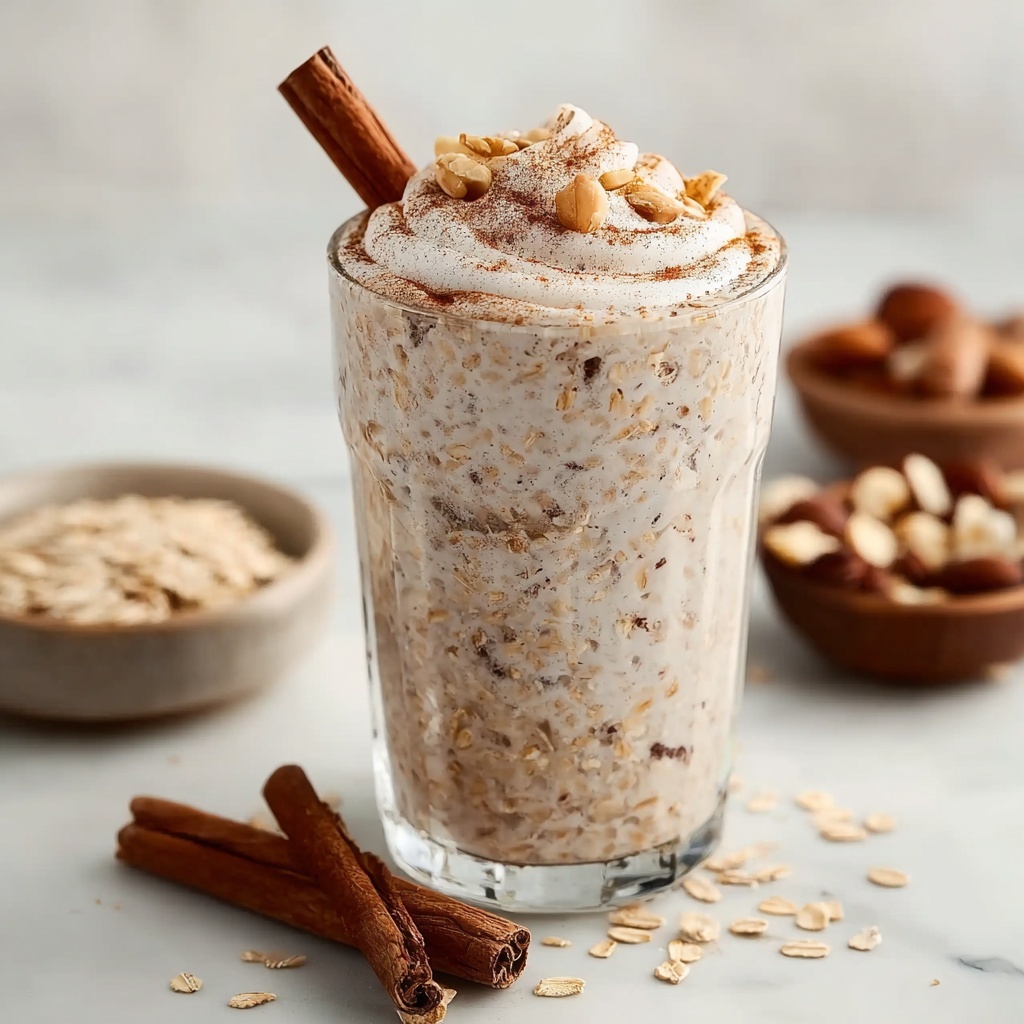 Cinnamon Roll Overnight Oats Recipe - Recipe Image