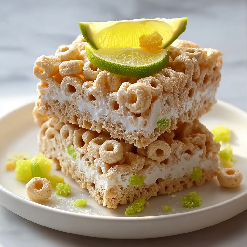Key Lime Pie Rice Krispie Treats Recipe - Recipe Image