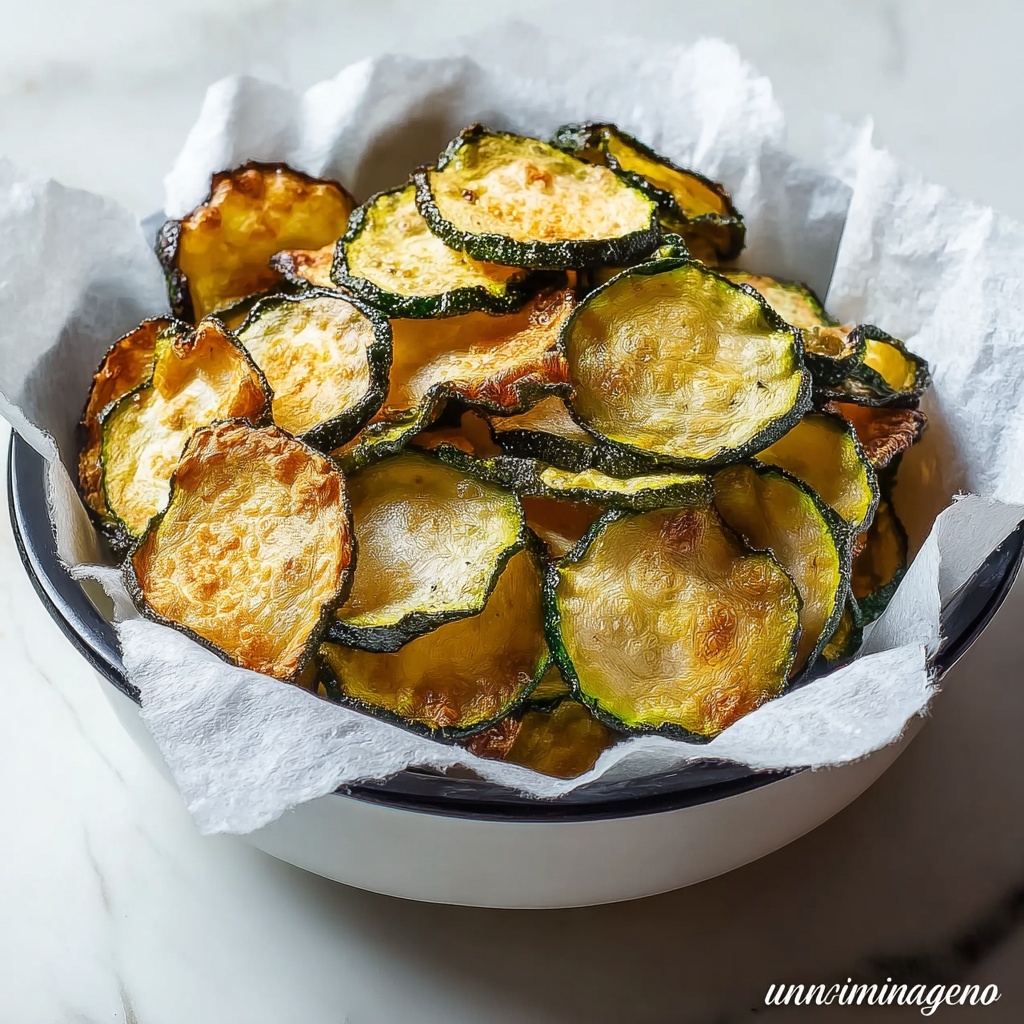 Salt and Vinegar Zucchini Chips Recipe - Recipe Image