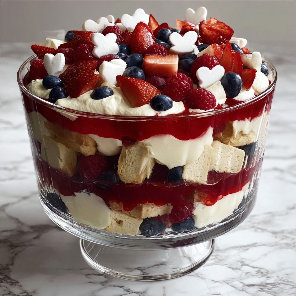 All-American Strawberry and Blueberry Trifle Recipe - Recipe Image